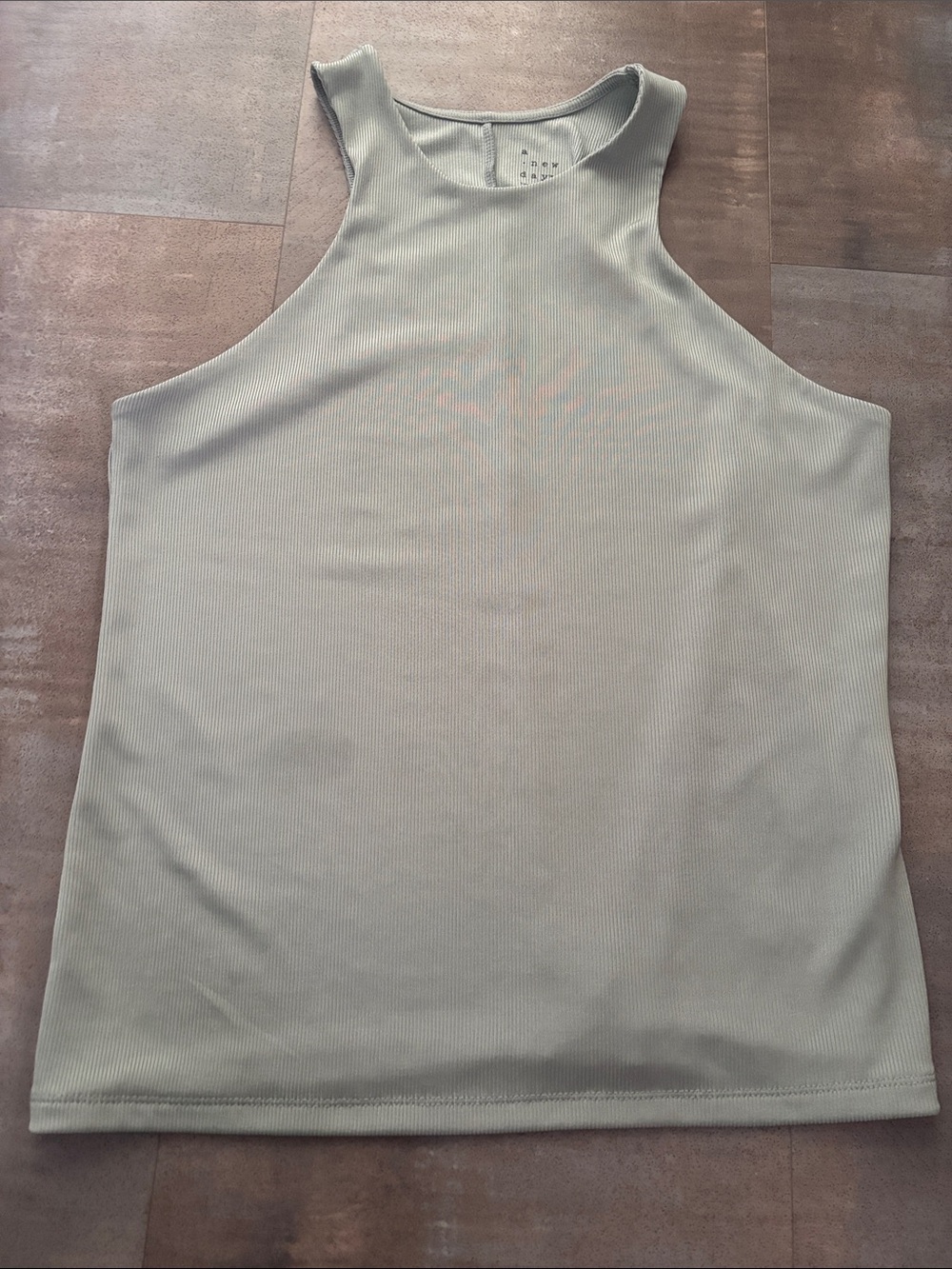 A New Day women’s Ribbed High Neck Tank Top - Sage Green size large